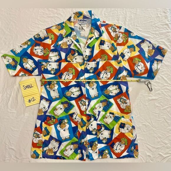 Small Bear SCRUB TOP zip up jacket coat - Picture 3 of 11